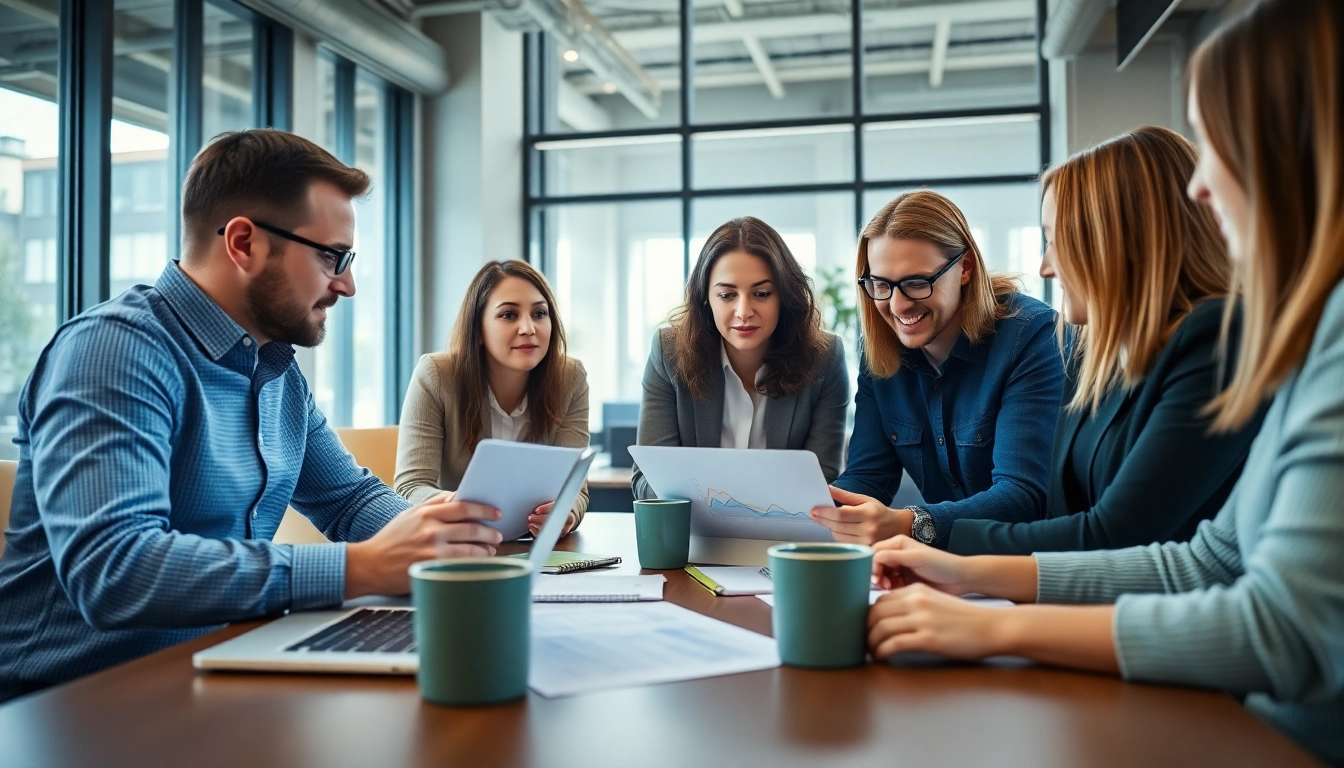 Strategisches Meeting eines Personaldienstleister Vertrieb-Teams zur Diskussion von Lösungen für die Vertriebsrekrutierung.