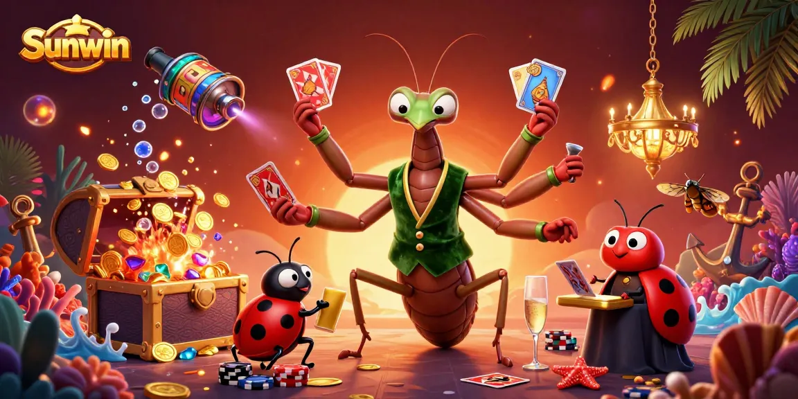 Winning big at Sunwin's casino with thrilling games and vibrant visuals